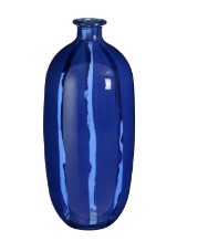 Montello fles recycled glas blauw h45x19cm